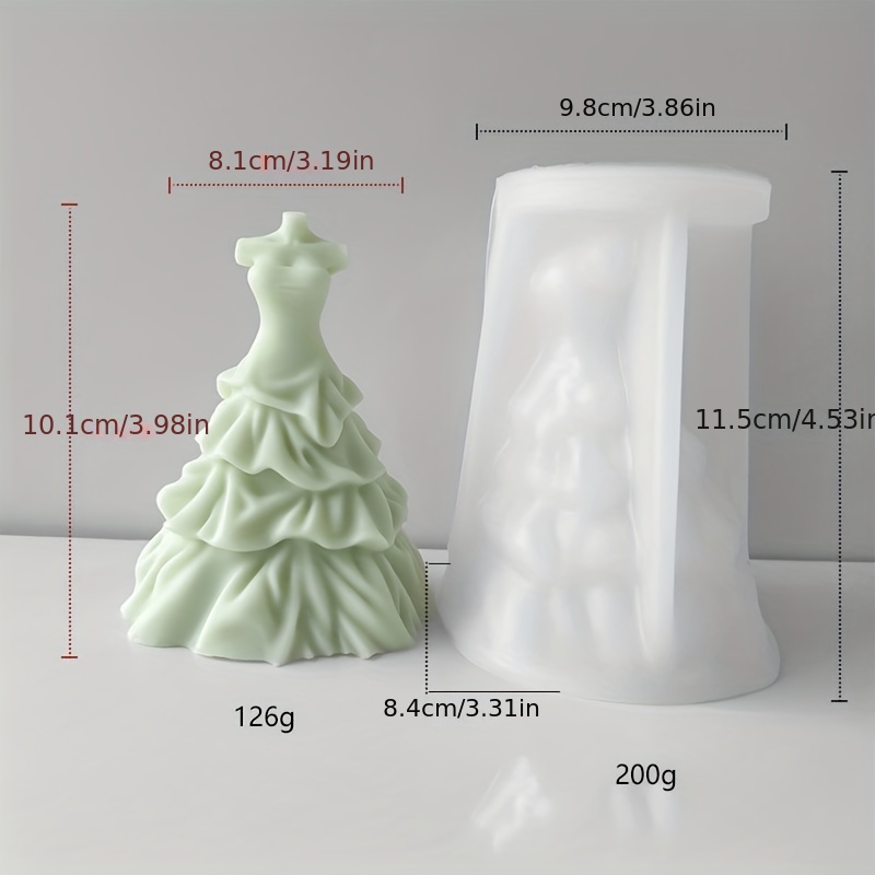 3D Lady Bag Plastic Mold Candle Plaster Mold Cake Mold 