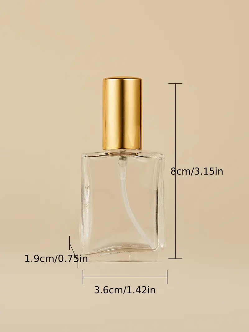 Perfume Bottle High end Portable Glass 15ml Sample Press Nano Spray Bottle Travel Empty Bottle Dispenser