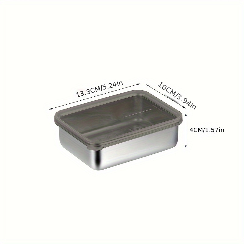 Bacon Container For Refrigerator, 304 Stainless Steel Airtight Deli Meat  Storage Containers For Fridge, Dishwasher Safe, Kitchen Food Storage Long  Containers With Lid And Elevated Base, Kitchen Accessories - Temu