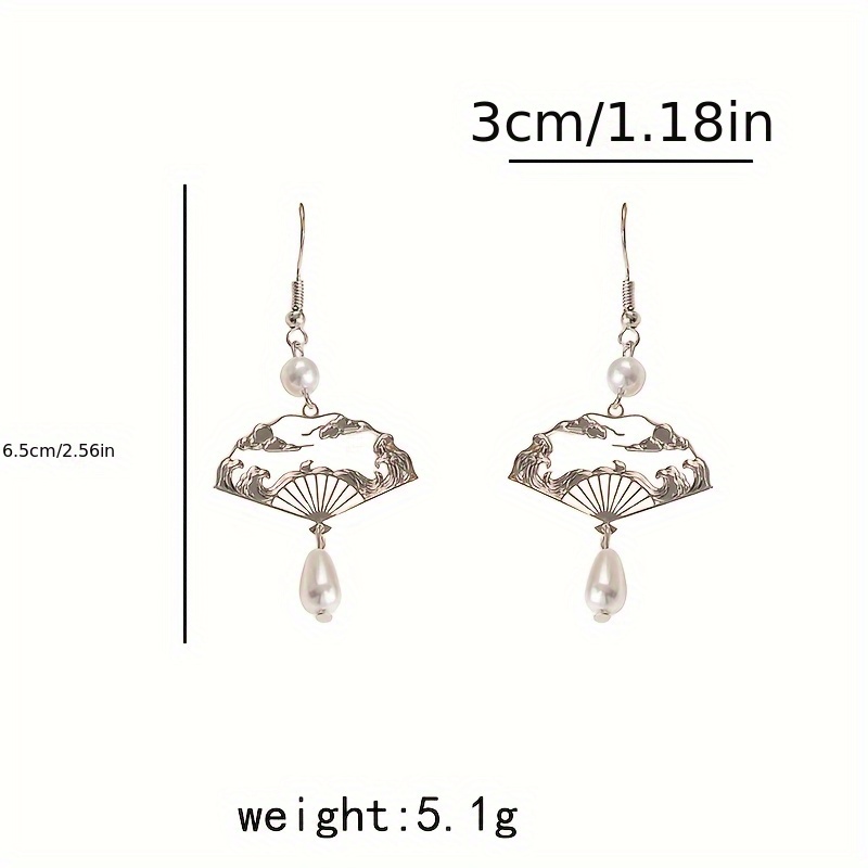 Women's Vintage Chinese-style Waterdrop Stud Earrings