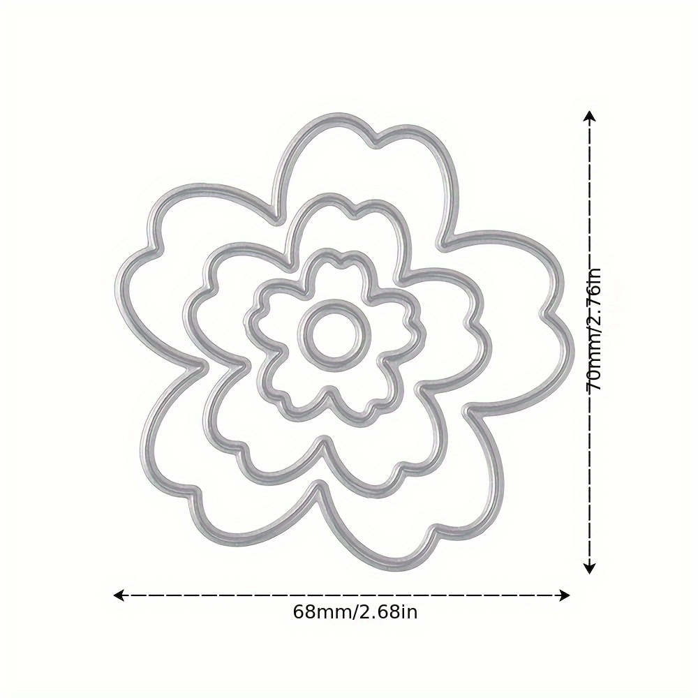 E-shop Blumen-Metall-Schneidformen-Set – Professionelle DIY -Vorlage, Handwerkzeug für Grußkarten & Heimdekoration zum Basteln von Festtagsartikeln