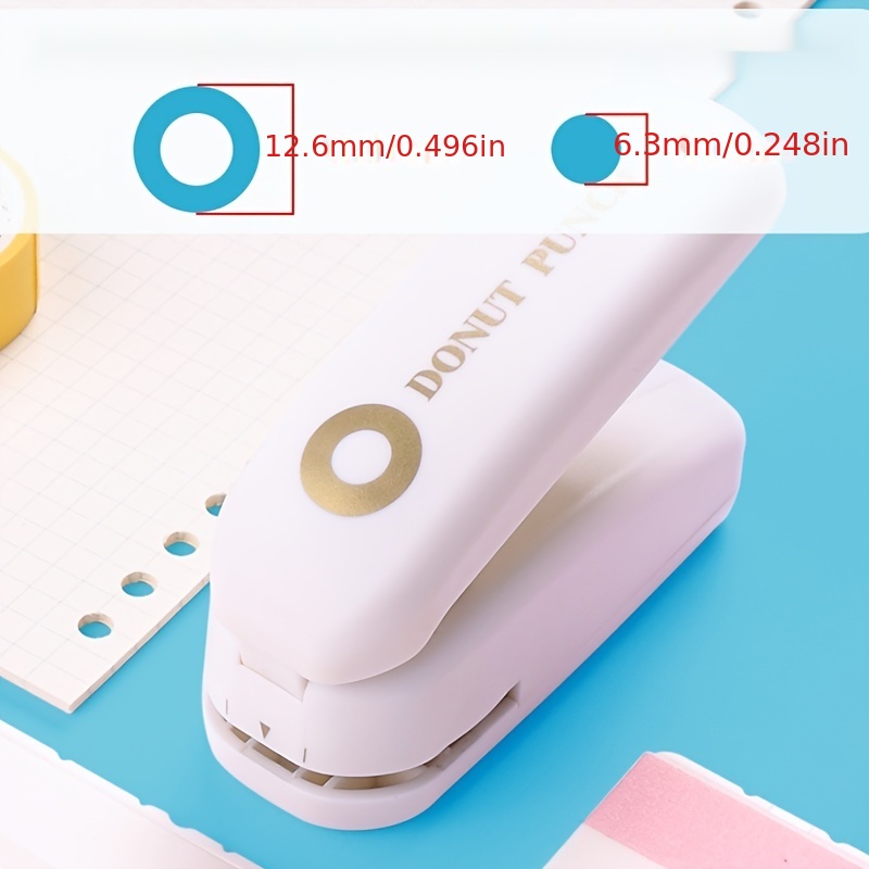 Morandi Single Hole Puncher Ring Hole Cute Binding A4 Paper - Temu