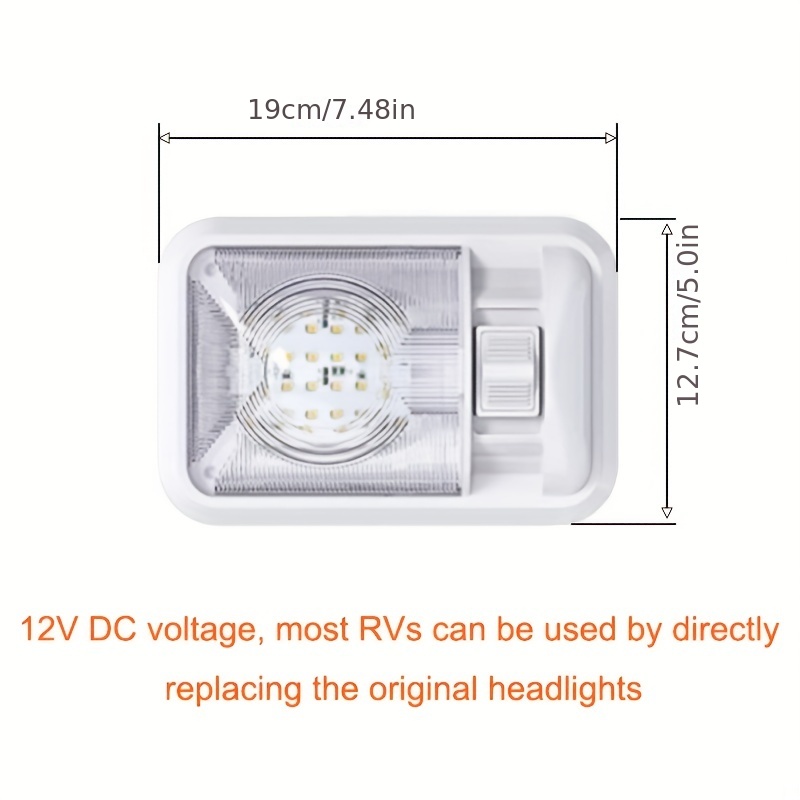 12V Led RV Ceiling Dome Light RV Interior Lighting for Trailer