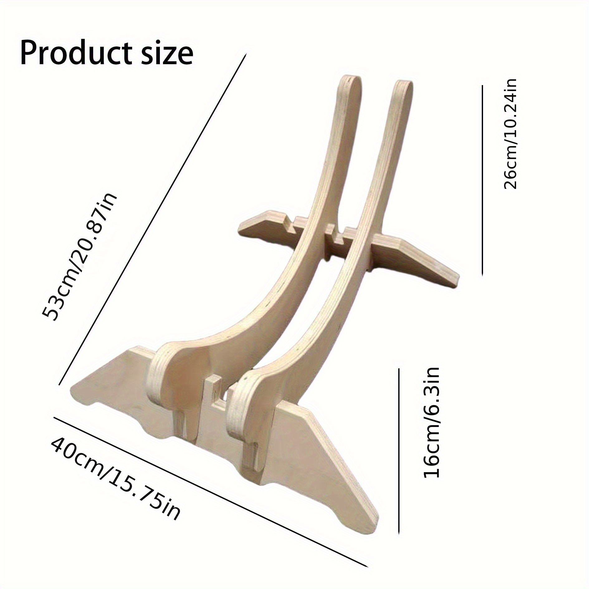 1 Wooden Fixed Bicycle Floor Stand with 4 Adjustable Sizes, Suitable for Commuter, Mountain, Road, and Gravel Bikes - Home Storage Solution
