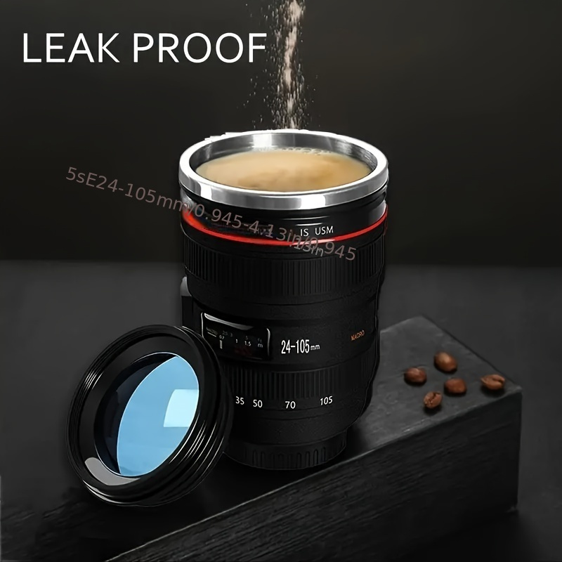 Camera lens store shaped coffee mug