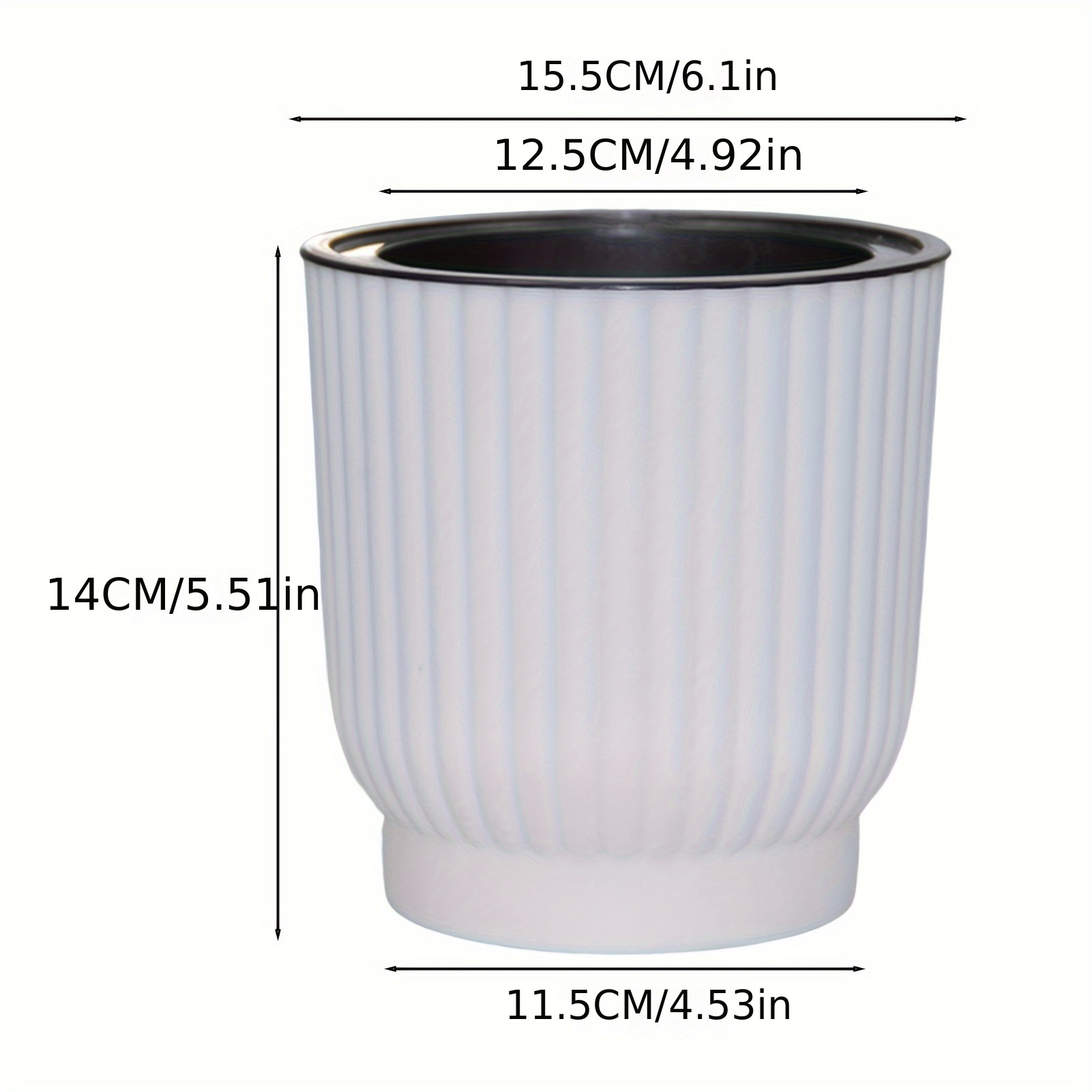 outdoor plastic plant pots Taupe-Grey Plastic Plant Pots - 20 x 3 Litre main image 0