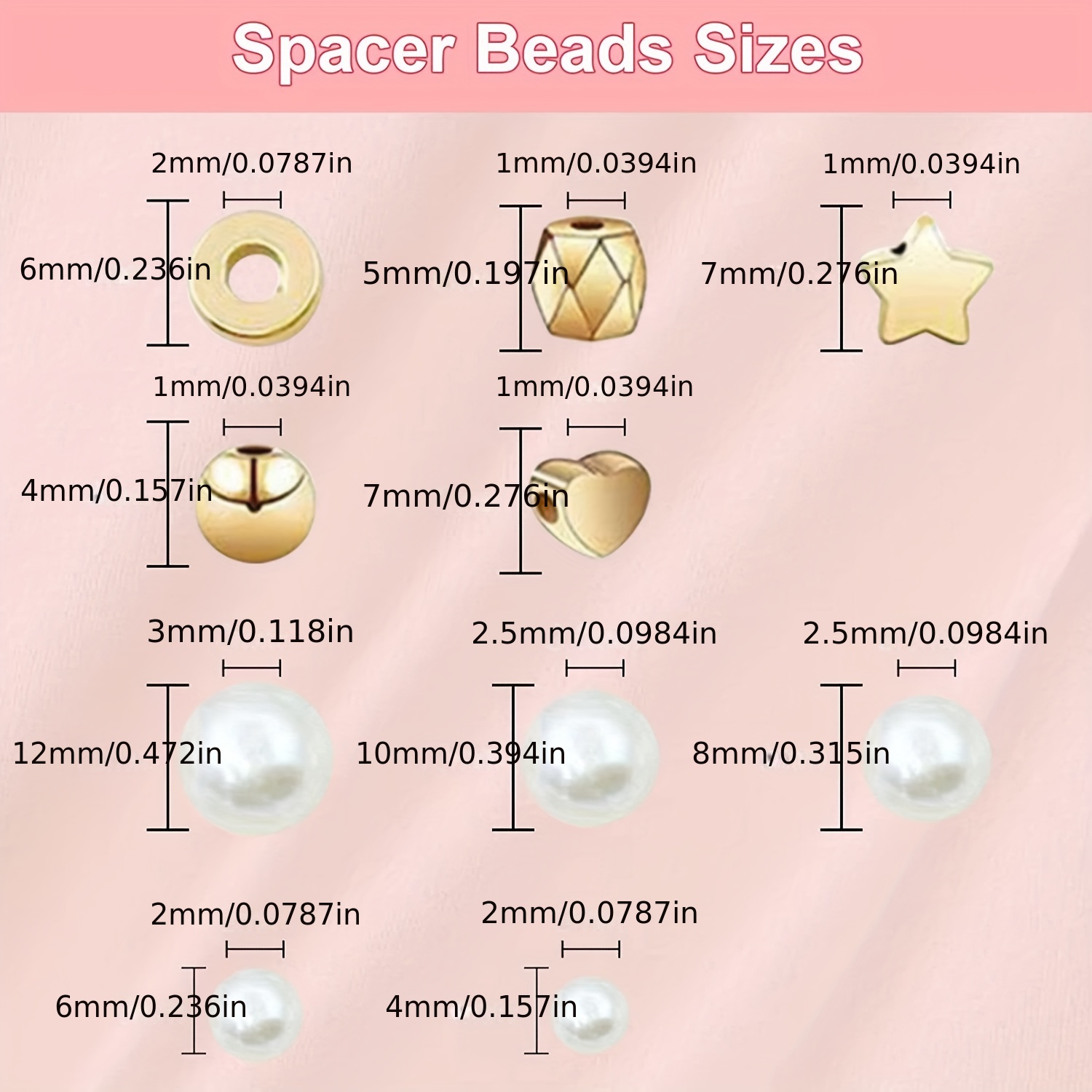 Beads For Bracelets Making Kit Diy Imitation Pearl Beads For - Temu