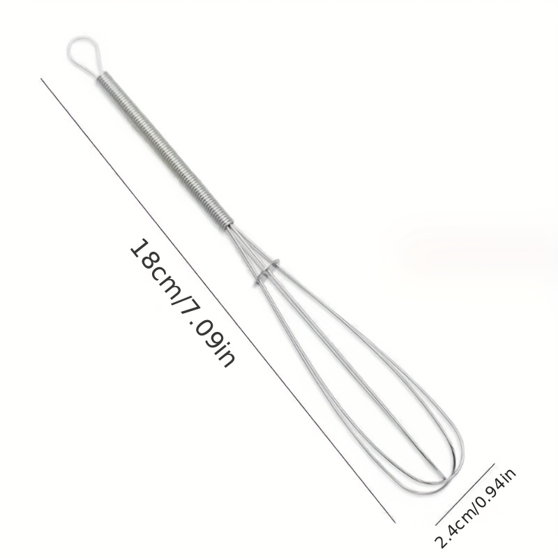 Stainless Steel Mini Manual Whisk Spring Handle Egg Whisk - Temu