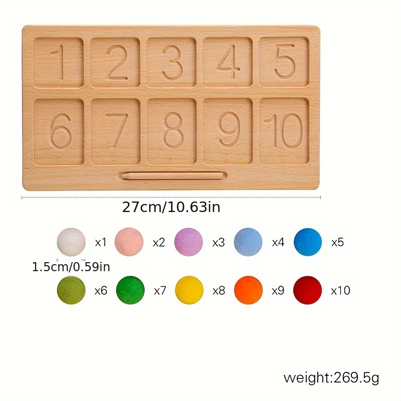 Montessori counting hot sale board