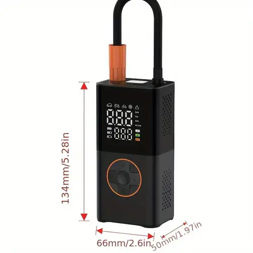 tire inflator portable air compressor 5x faster portable air pump for car tires with 4000mah battery 180psi cordless air pump with digital pressure gauge for cars bike motorcycle tires ball