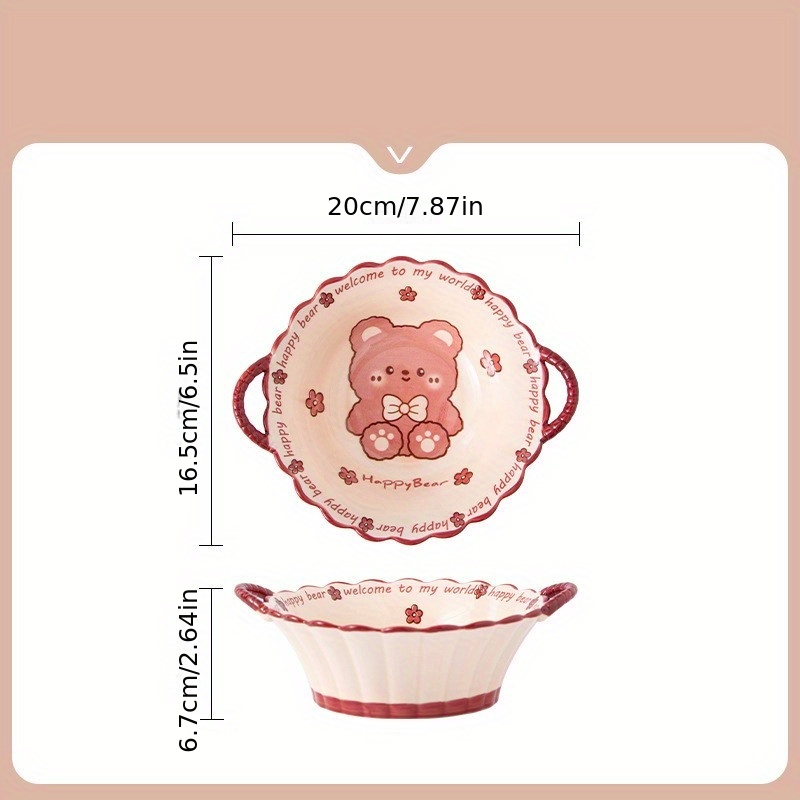 Cute Ceramic Dinnerware Set Microwave Safe Cartoon - Temu