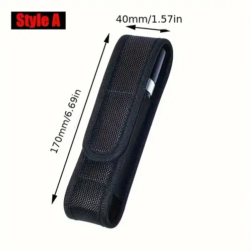 1pc Molle Flashlight Molle Pouch LED Torch Holster Waist Bag Outdoor Camping Hunting Accessories Folding Knife Pack