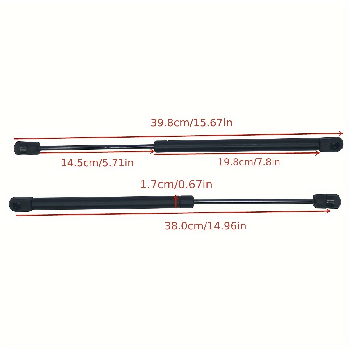 TEMU 2pcs Car Rear Window Glass Gas Strut Lift Support Rod Shock Bar 871702e020 For Tucson Jm 2005-2012 Lift Supports