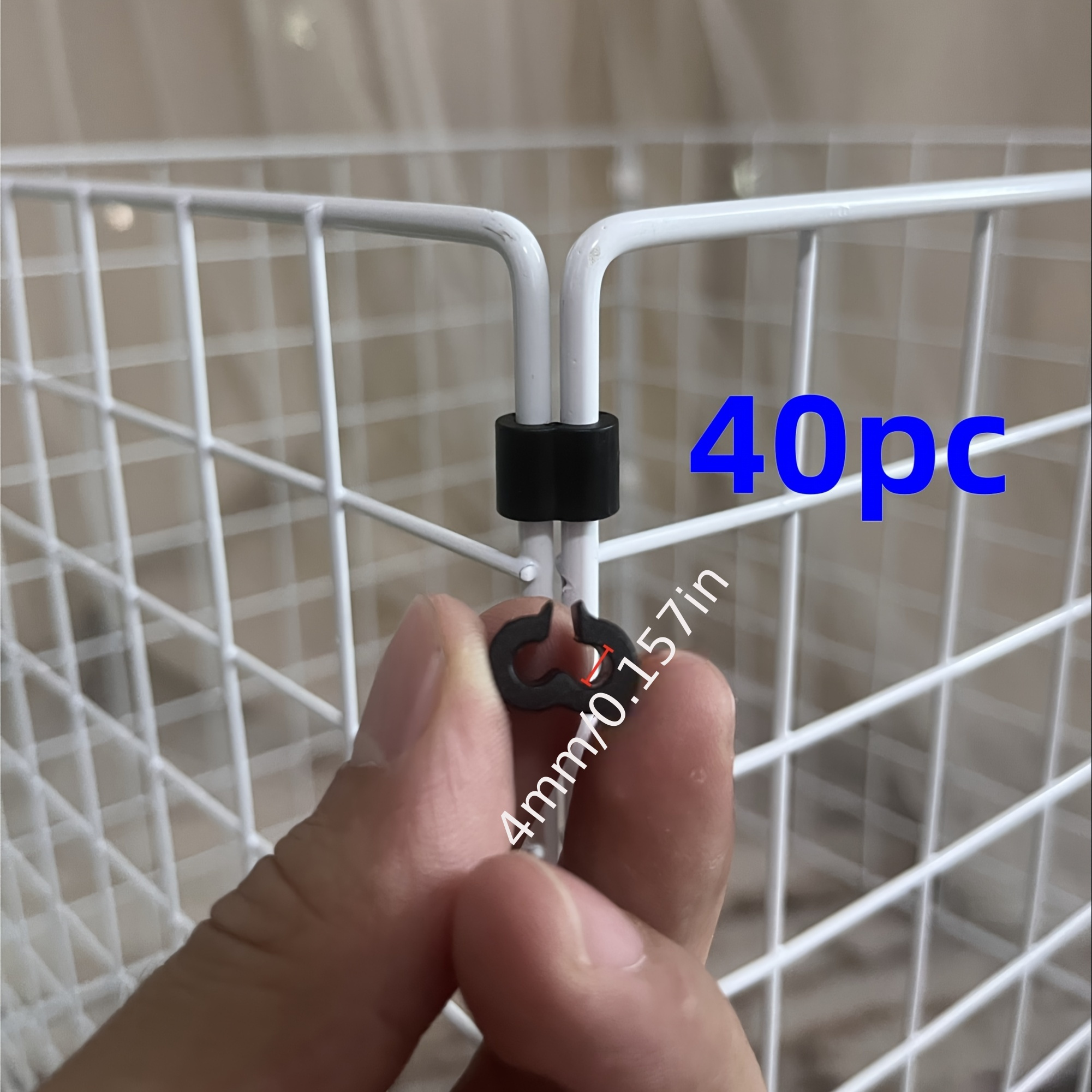 20/40pcs Connecting Buckles Wire Mesh Fixing Buckles Net Sheet Cat Cage Bird Cage Pet Cage Splicing Additions Loose-leaf Card Buckles Combination Additions