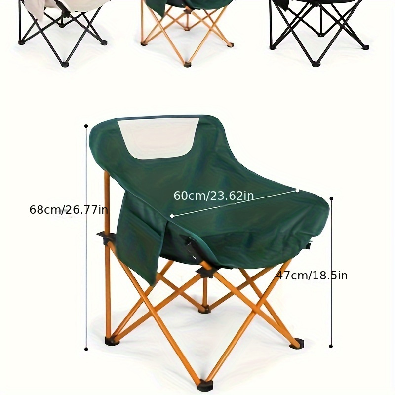 Outdoor Folding Portable Moon Chair Lounge Backrest Chair For