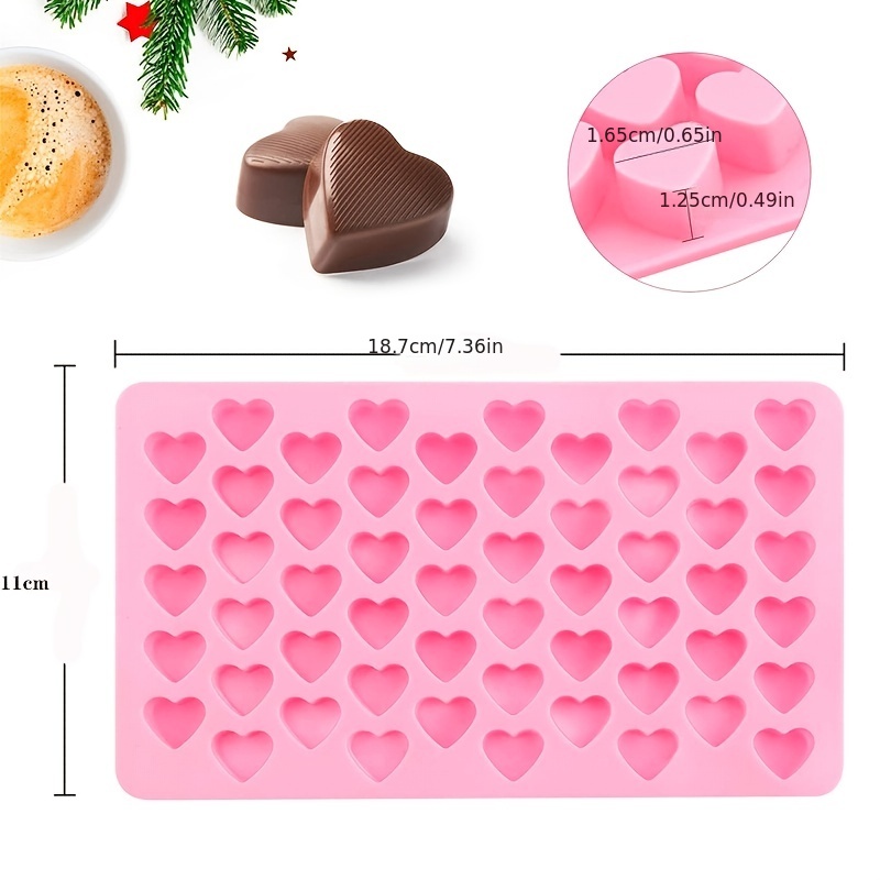 Heart Shaped Cake Mold 3d Silicone Mold 10 Cavity Candy Mold - Temu