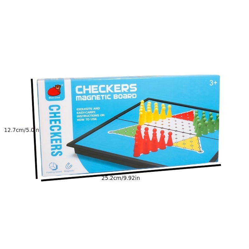 Folding Portable Checkers Chess Set Outdoor Leisure Temu