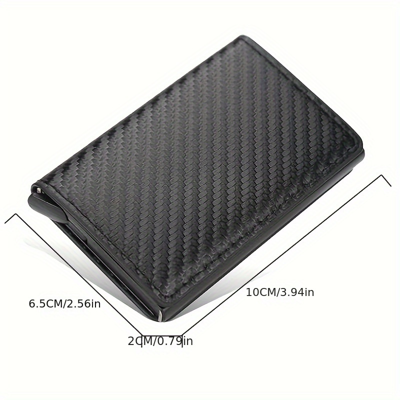 Anti Theft Slim Aluminum Wallet With Elasticity Back Pouch Id