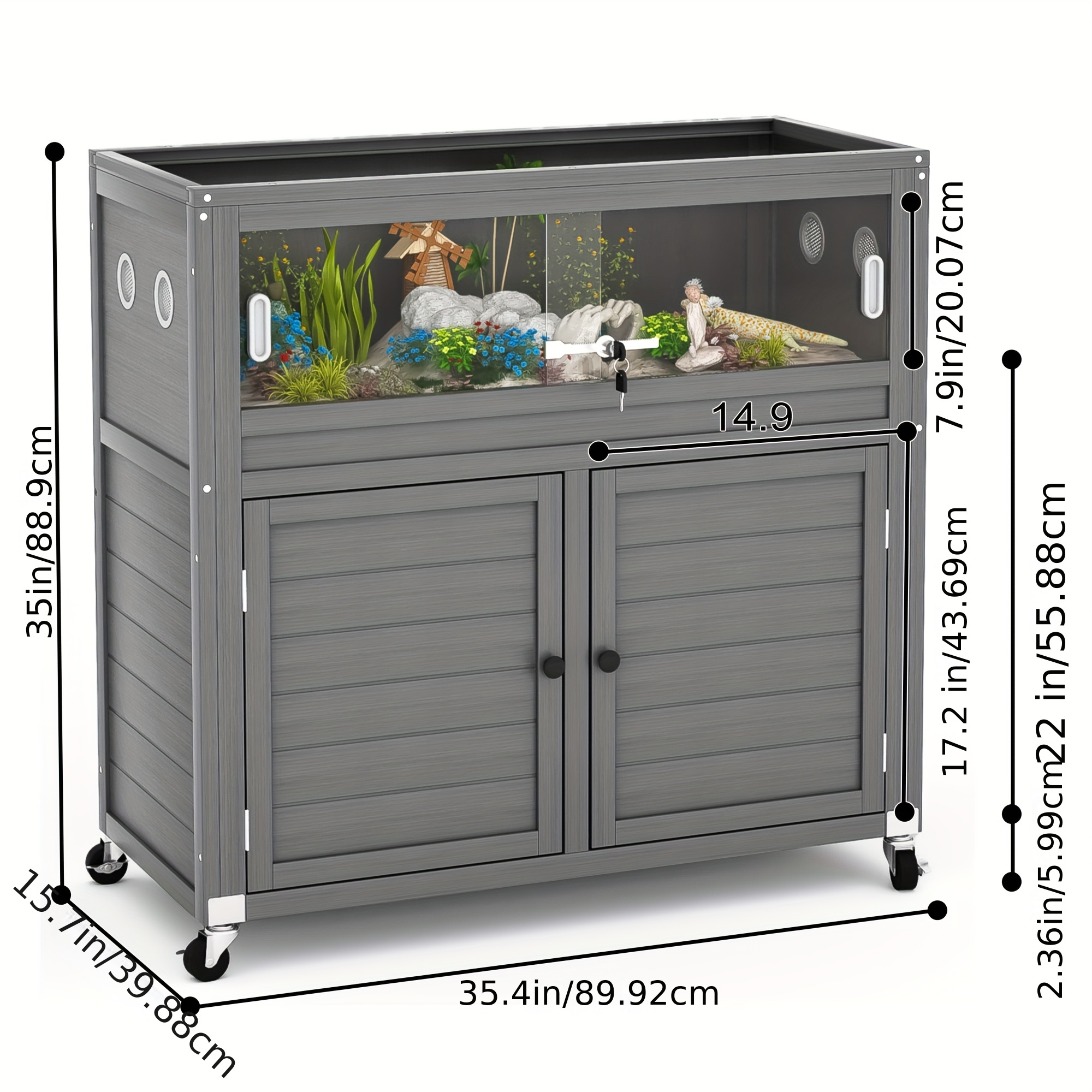 reptile terrarium stand 30 gallon reptile tank adjustable Temu