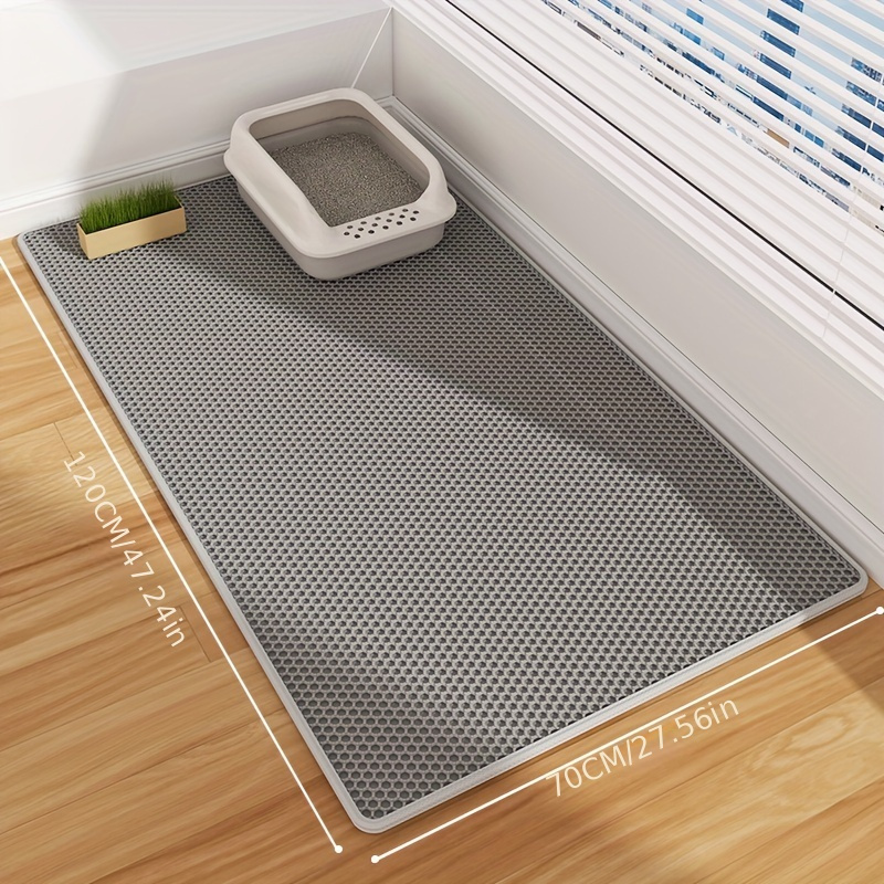 TEMU -large Double Layer Cat Mat - Cleaning, Backing, Effective Dust Control & Catching