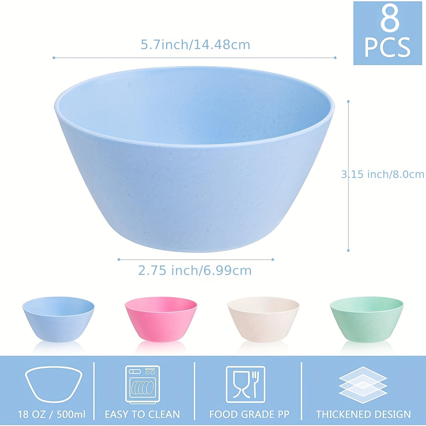 Cereal Bowls unbreakable Wheat Straw Bows Microwave - Temu Philippines