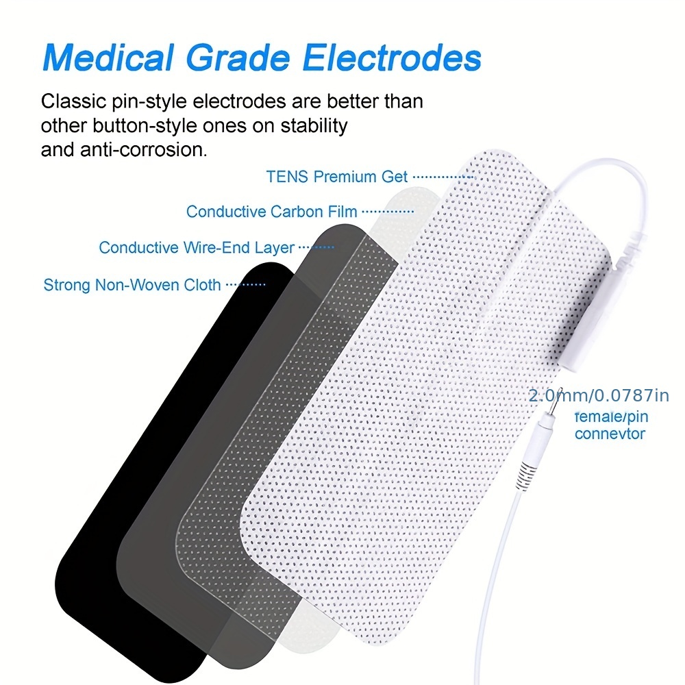 Electrode Pads Tens Electrical Complex Muscle Stimulator - Temu