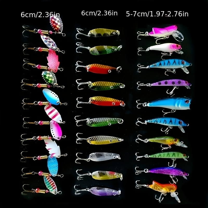 Sconqaek Spinner Baits Set, Bass Fishing Lures for Freshwater, Colorful,  Bright, Copper Weights, Premium Non-Rust Hard Metal Spinner Baits Kit with
