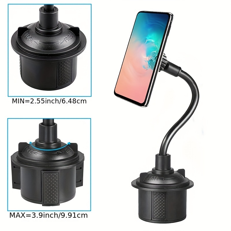 Adjustable Gooseneck Cup phone Holder Magnetic Car Cup Holder Phone Mount  Long Arm Phone Cup Holder For Xiaomi Redmi Note 7 GPS Build-in 6 Magnets