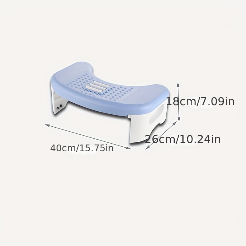 Foot Rest for under Desk at Work Toilet Stool with Massage Roller