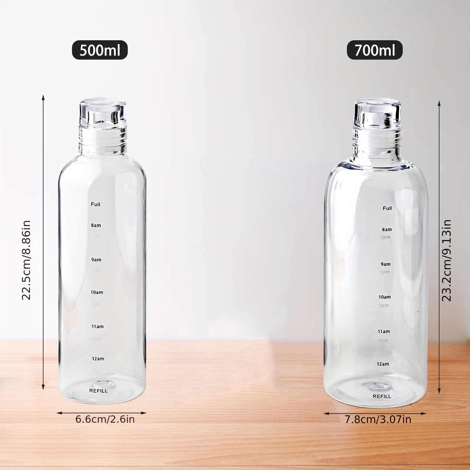 1pc 500ml/750ml Bottiglia D'acqua In Plastica Indicatore - Temu Italy