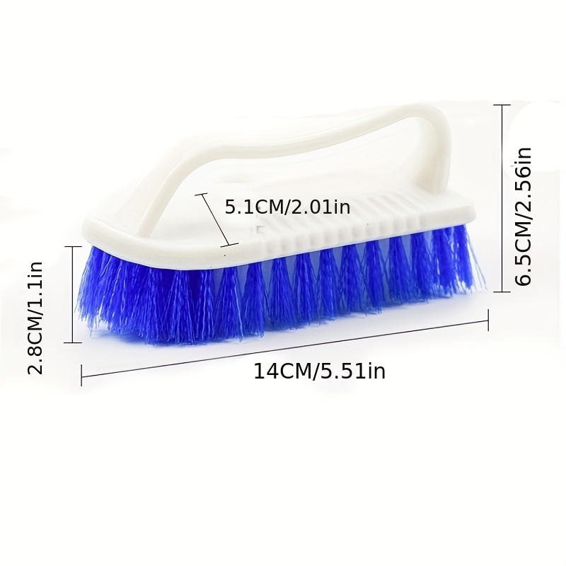 Soft Scrub Brush with Handle for Shoes Cleaning Kitchen Bathroom Laundry  Brush