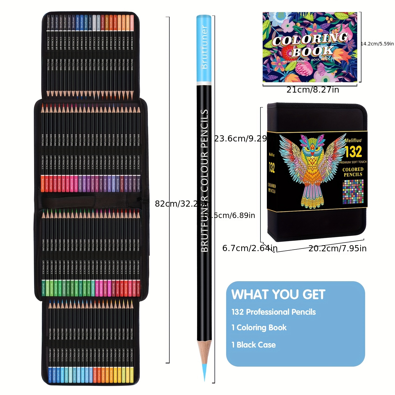 132 Colors Oily Pencil Art Painting Pencil Set Including - Temu
