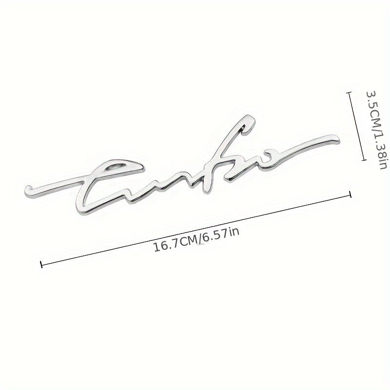 1pc Car Accessories Sticker Styling Metal 3d Auto Car Trunk Fender Turbo Word Letter Logo Emblem Badge