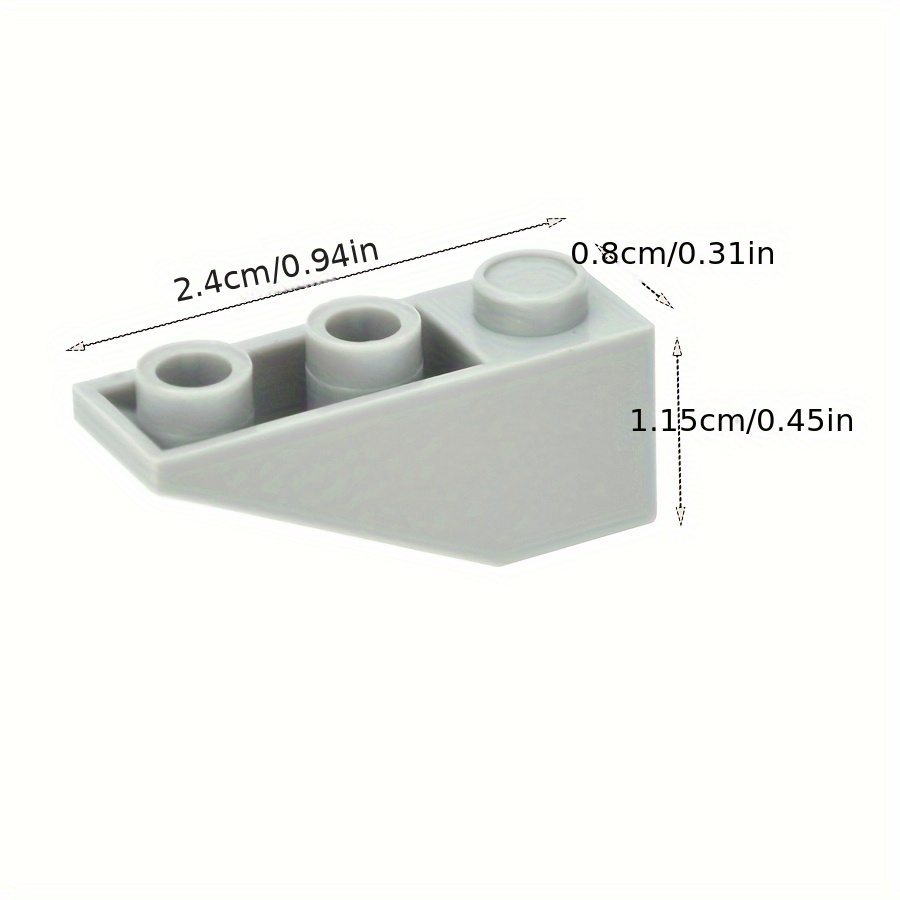 30pcs Building Blocks Roof Tile Inverted Slope Bricks