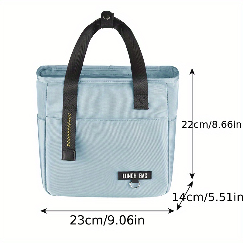 Insulated Lunch Bag, Leakproof Portable Lunch Box for Women Men Boys Girls, Large Capacity Cooler Bag with Handle and Bottle Pocket for Office School