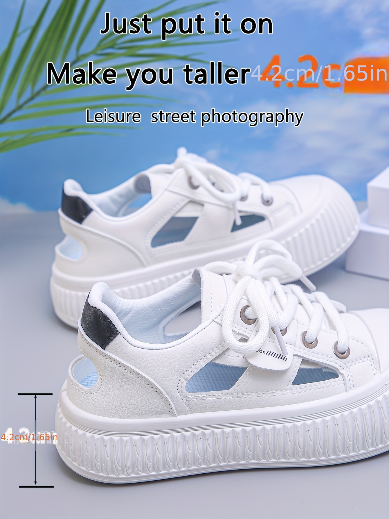 sapatos de plataforma de malha para mulheres - Temu Brazil, image size:800x1066