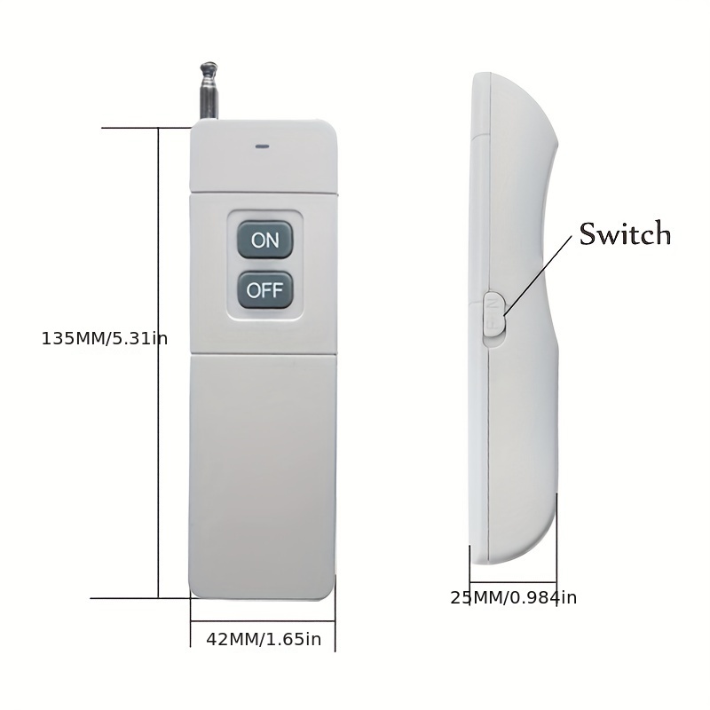 dstfuy Remote Control Switch,1500M Long Distance,AC 110V/120V/240V