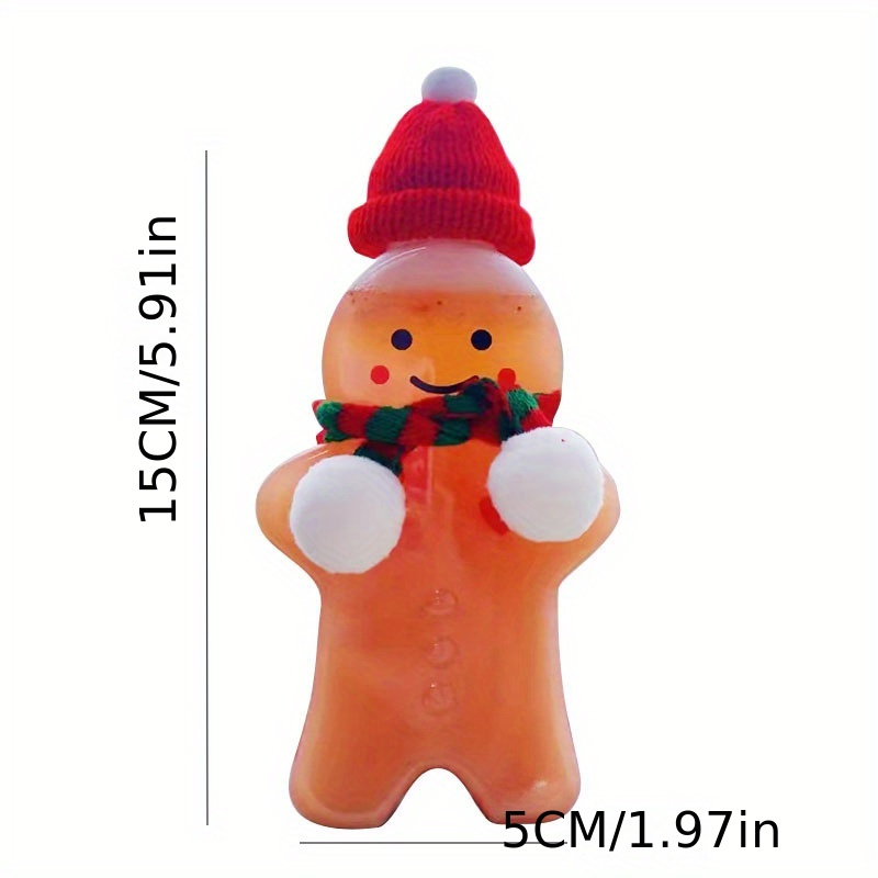 1pc Christmas Gingerbread Man Shaped Water Bottle