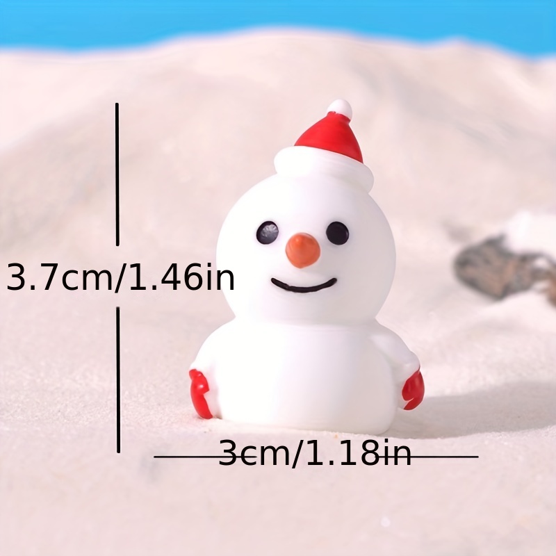 6pcs Christmas Accessories Desktop snowman doll mini christmas ornaments