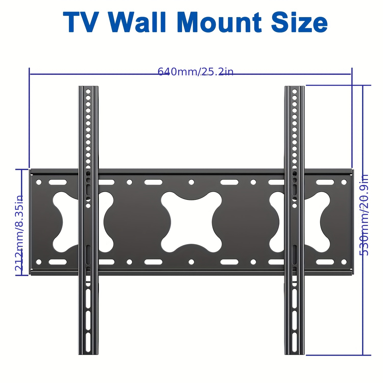 Support mural fixe pour téléviseur à écran plat de 23″ à 42″ - 30 Kg