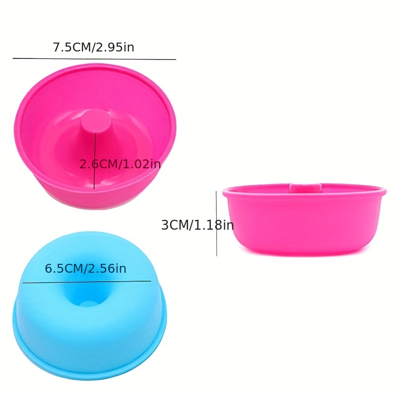 Silicone Muffin Cups Fluted Tube Cake Cups Reusable Cupcake - Temu