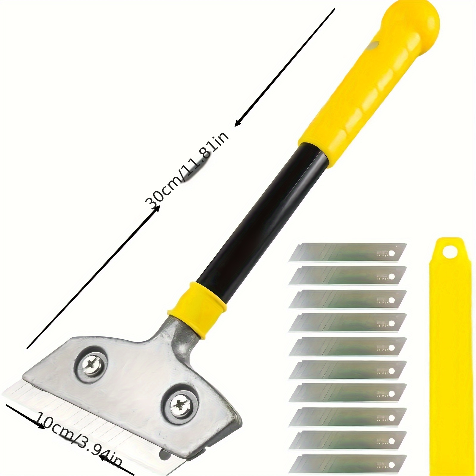 1 set blade putty scraper kit multi functional tool for removing wood windows glass wallpaper paint and tile adhesives details 1