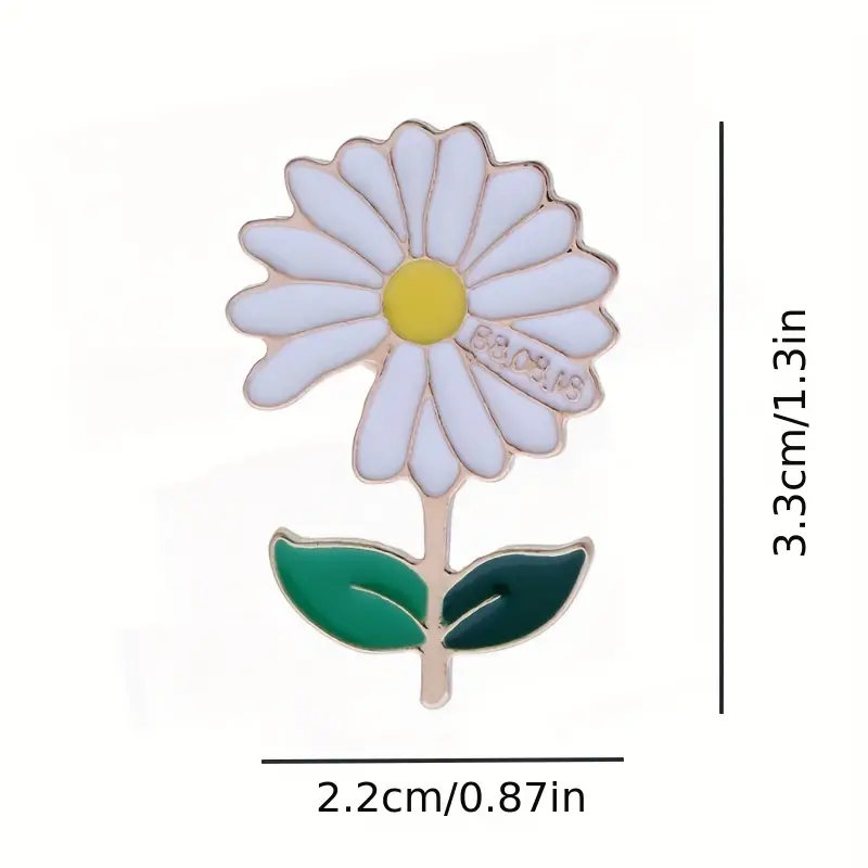 Daisy Badge Alloy Pin For Girls, Popular Celebrity Pin, Creative