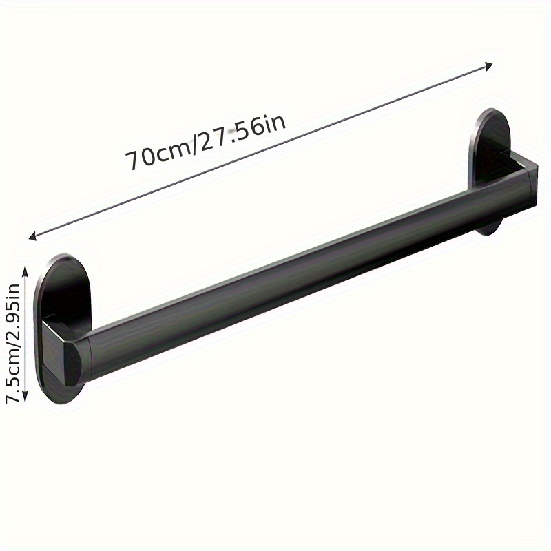 Single Rod Towel Bar Towel Rack Bathroom Wall Mounted Towel - Temu