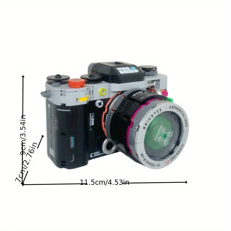 Retro Camera Assembly Kit Durable ABS Material Creative Gift for Adults