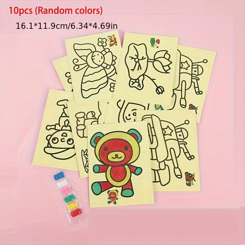 Magic Scratch Art Doodle Pads Sand Painting Cards - Temu