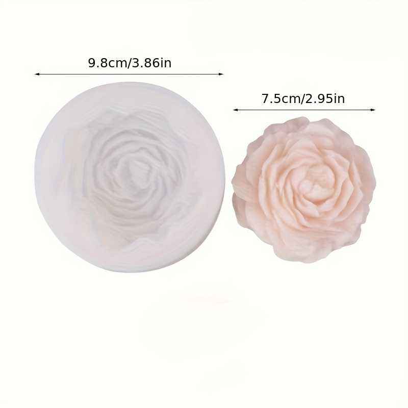 Peony Flower Candle Silicone Mold Used For Resin Epoxy Resin - Temu