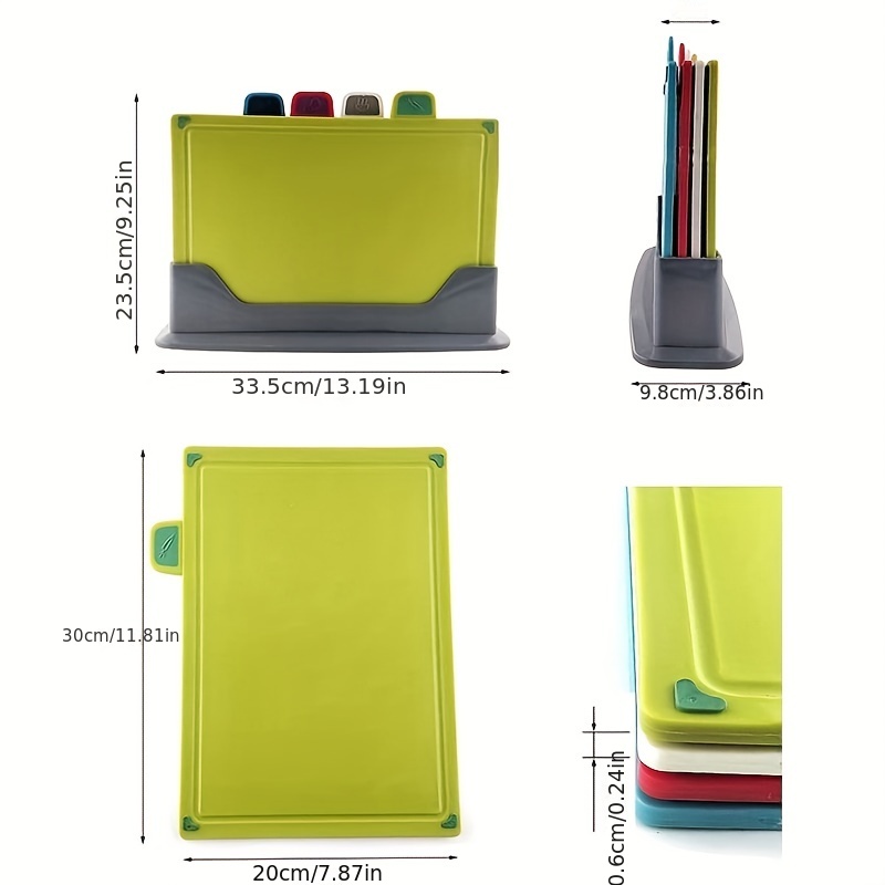 Chopping Board Plastic Cutting Boards 4 color Classification - Temu