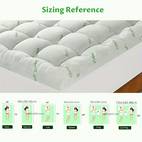 cooling bamboo extra thick mattress topper quilted fitted mattress pad pillow top mattress cover with 8 21 inch deep pocket