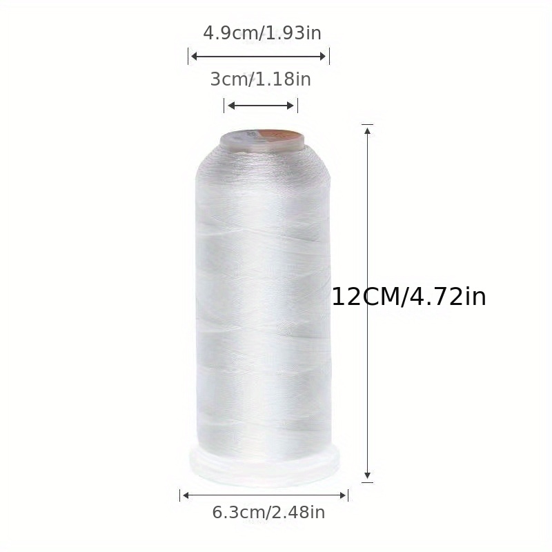 Exquisite Polyester 010 White Embroidery Thread for Professionals